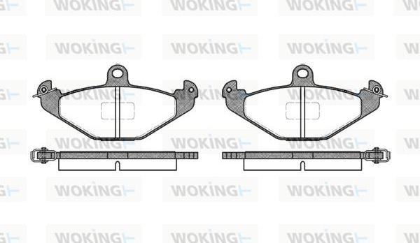 Woking P2453.10 - Гальмівні колодки, дискові гальма autozip.com.ua