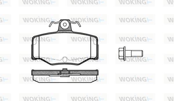 Woking P2433.00 - Гальмівні колодки, дискові гальма autozip.com.ua