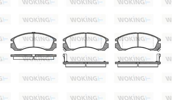 Woking P2543.02 - Гальмівні колодки, дискові гальма autozip.com.ua