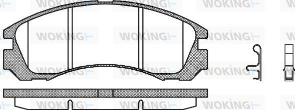 Woking P2543.32 - Гальмівні колодки, дискові гальма autozip.com.ua