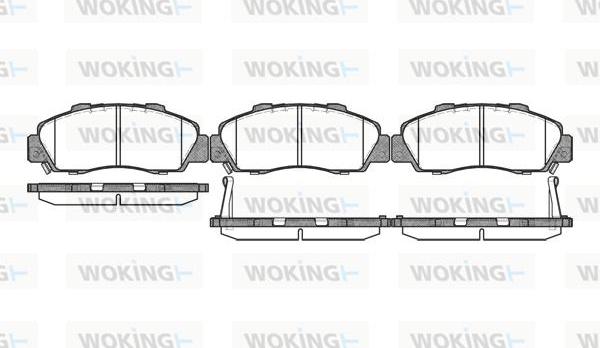 Woking P2513.32 - Гальмівні колодки, дискові гальма autozip.com.ua