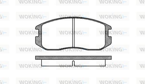 Woking P2573.00 - Гальмівні колодки, дискові гальма autozip.com.ua