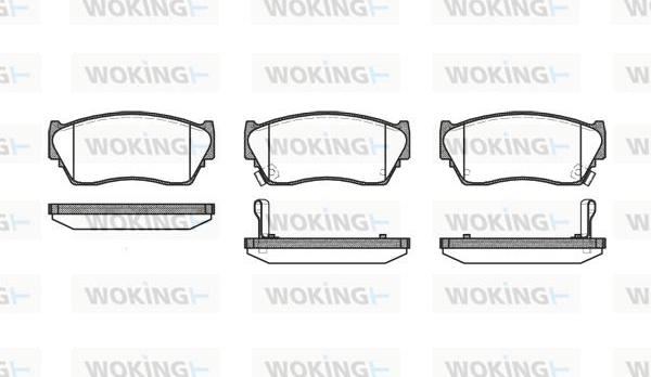 Woking P2643.02 - Гальмівні колодки, дискові гальма autozip.com.ua