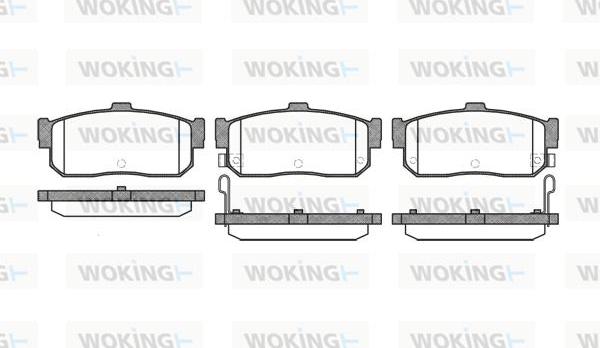 Woking P2663.22 - Гальмівні колодки, дискові гальма autozip.com.ua