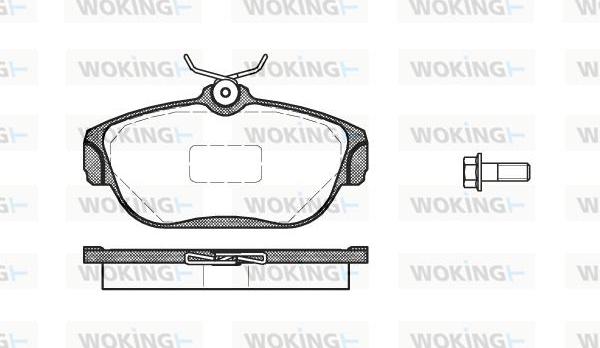 Woking P2683.00 - Гальмівні колодки, дискові гальма autozip.com.ua