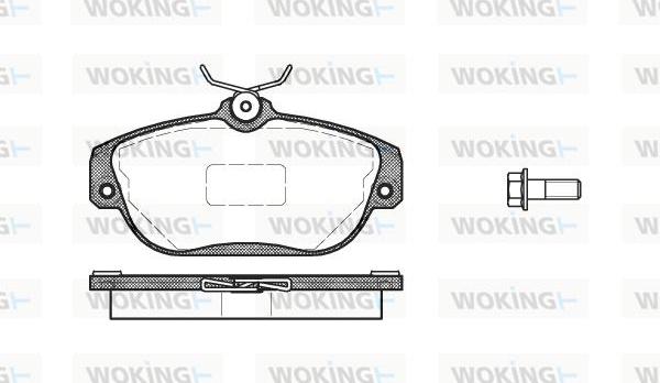 Woking P2683.10 - Гальмівні колодки, дискові гальма autozip.com.ua