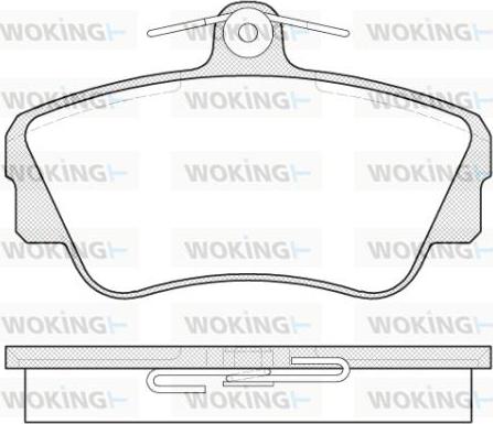 Woking P2093.00 - Гальмівні колодки, дискові гальма autozip.com.ua