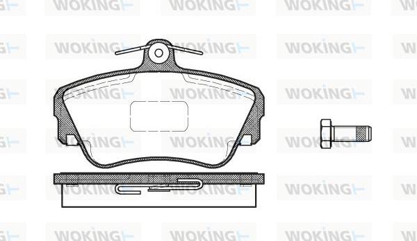 Woking P2093.10 - Гальмівні колодки, дискові гальма autozip.com.ua