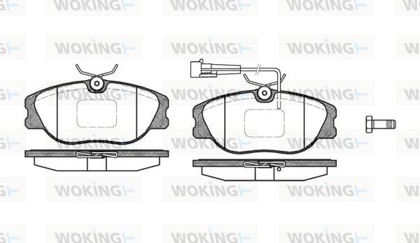 Woking P2053.12 - Гальмівні колодки, дискові гальма autozip.com.ua