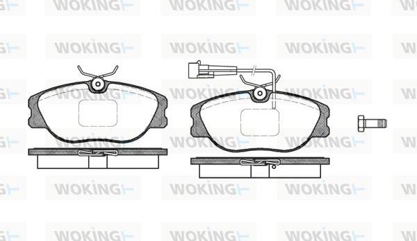 Woking P2053.31 - Гальмівні колодки, дискові гальма autozip.com.ua