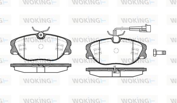 Woking P2053.72 - Гальмівні колодки, дискові гальма autozip.com.ua