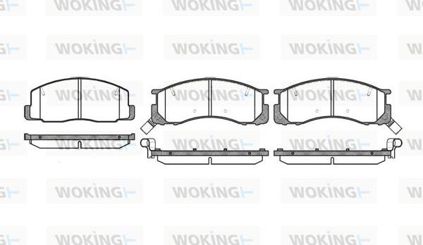 Woking P2063.32 - Гальмівні колодки, дискові гальма autozip.com.ua