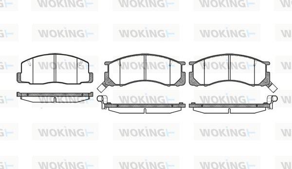 Woking P2063.22 - Гальмівні колодки, дискові гальма autozip.com.ua