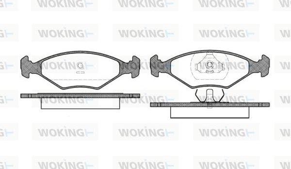 Woking P2013.00 - Гальмівні колодки, дискові гальма autozip.com.ua