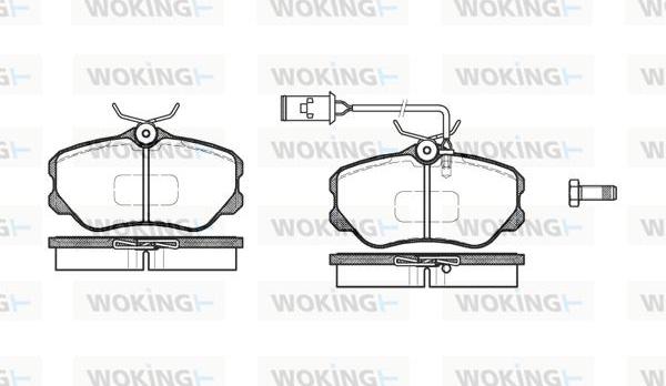 Woking P2033.12 - Гальмівні колодки, дискові гальма autozip.com.ua