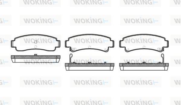 Woking P2023.02 - Гальмівні колодки, дискові гальма autozip.com.ua