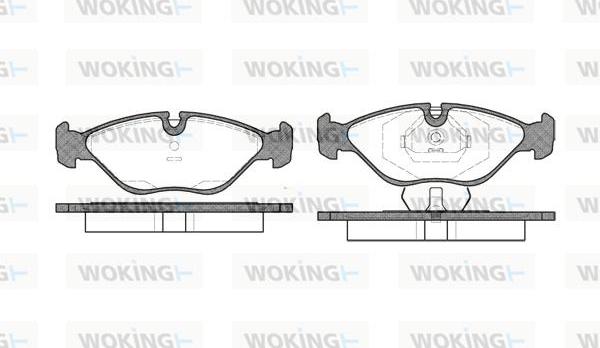 Woking P2193.00 - Гальмівні колодки, дискові гальма autozip.com.ua