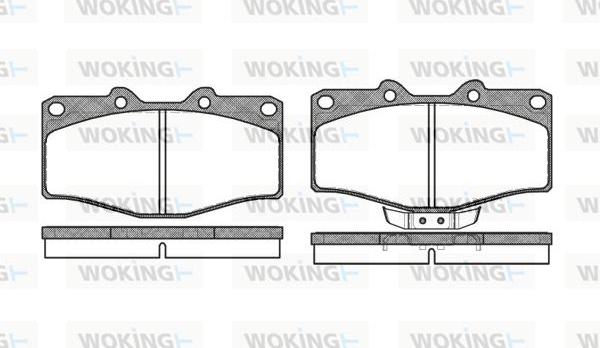 Woking P2153.02 - Гальмівні колодки, дискові гальма autozip.com.ua