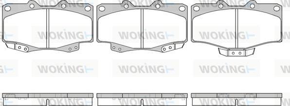 Woking P2153.14 - Гальмівні колодки, дискові гальма autozip.com.ua