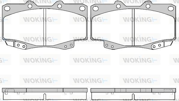 Woking P2153.22 - Гальмівні колодки, дискові гальма autozip.com.ua