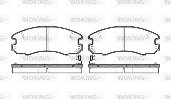 Woking P2163.04 - Гальмівні колодки, дискові гальма autozip.com.ua