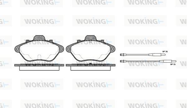 Woking P2103.14 - Гальмівні колодки, дискові гальма autozip.com.ua