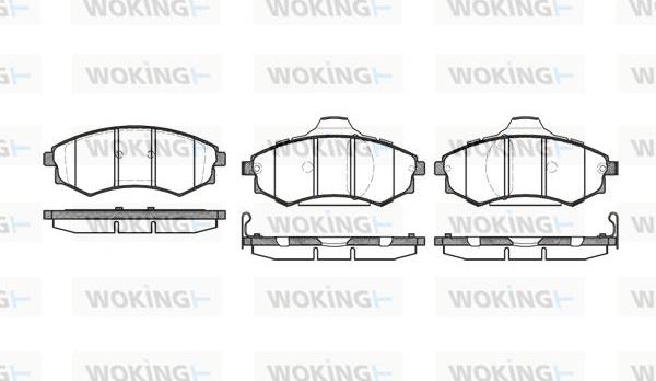 Woking P2183.92 - Гальмівні колодки, дискові гальма autozip.com.ua