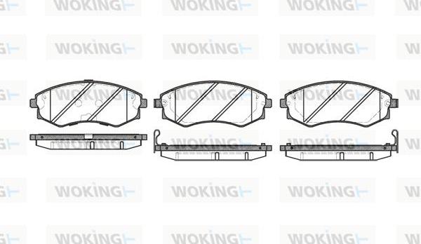 Woking P2183.42 - Гальмівні колодки, дискові гальма autozip.com.ua