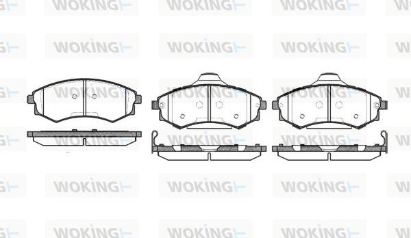 Woking P2183.06 - Гальмівні колодки, дискові гальма autozip.com.ua