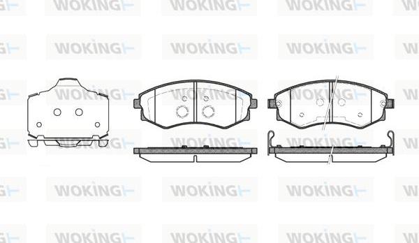 Woking P2183.03 - Гальмівні колодки, дискові гальма autozip.com.ua