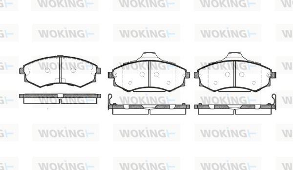 Woking P2183.82 - Гальмівні колодки, дискові гальма autozip.com.ua