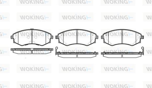 Woking P2183.32 - Гальмівні колодки, дискові гальма autozip.com.ua