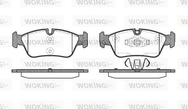 Woking P2843.60 - Гальмівні колодки, дискові гальма autozip.com.ua