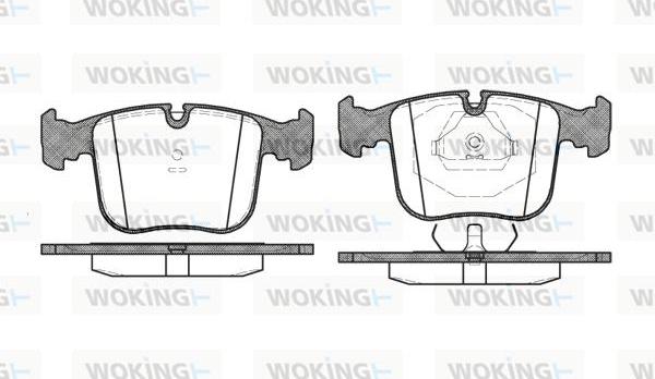 Woking P2803.00 - Гальмівні колодки, дискові гальма autozip.com.ua