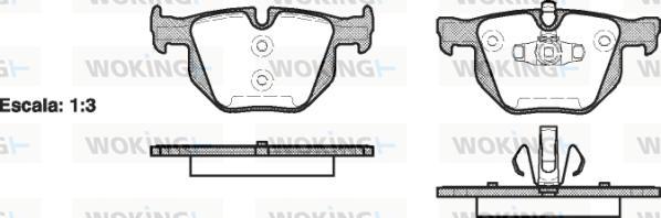 Woking P2813.70 - Гальмівні колодки, дискові гальма autozip.com.ua