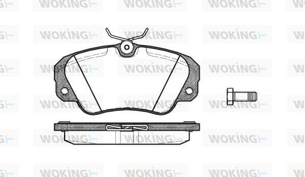 Woking P2823.00 - Гальмівні колодки, дискові гальма autozip.com.ua