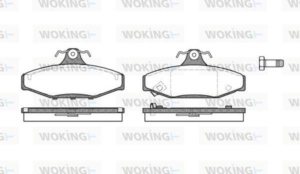 Woking P2353.12 - Гальмівні колодки, дискові гальма autozip.com.ua