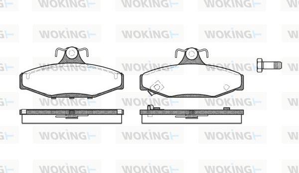 Woking P2353.22 - Гальмівні колодки, дискові гальма autozip.com.ua