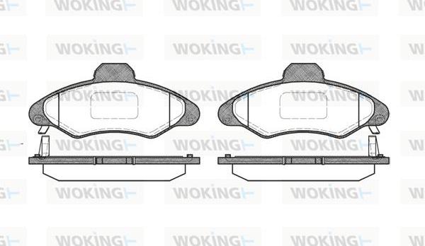 Woking P2313.04 - Гальмівні колодки, дискові гальма autozip.com.ua