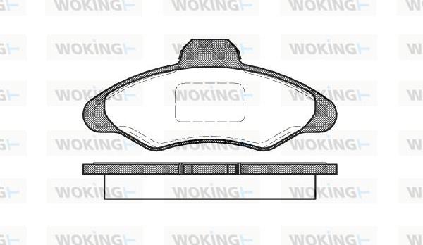 Woking P2313.00 - Гальмівні колодки, дискові гальма autozip.com.ua