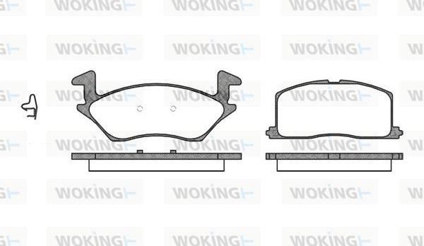 Woking P2323.02 - Гальмівні колодки, дискові гальма autozip.com.ua