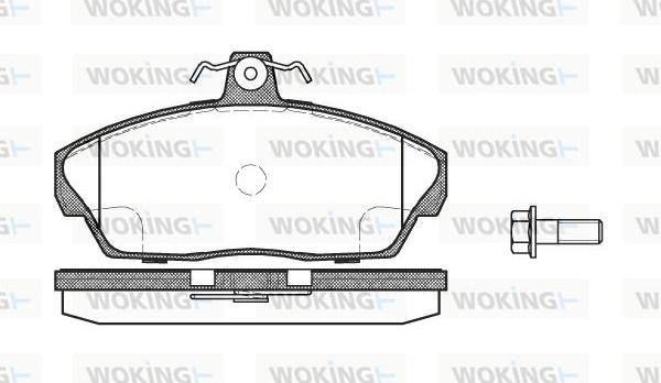 Woking P2373.10 - Гальмівні колодки, дискові гальма autozip.com.ua