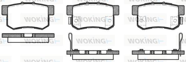 Woking P2253.52 - Гальмівні колодки, дискові гальма autozip.com.ua