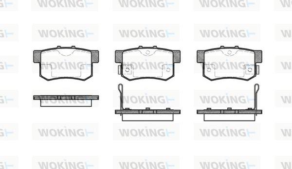 Woking P2253.02 - Гальмівні колодки, дискові гальма autozip.com.ua