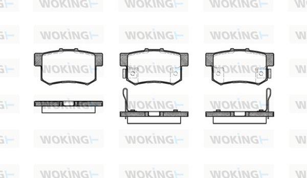 Woking P2253.12 - Гальмівні колодки, дискові гальма autozip.com.ua