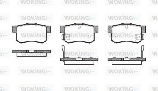 Woking P2253.32 - Гальмівні колодки, дискові гальма autozip.com.ua
