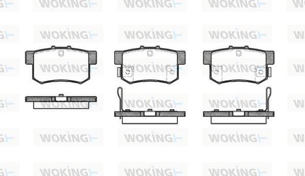 Woking P2253.22 - Гальмівні колодки, дискові гальма autozip.com.ua