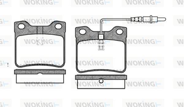 Woking P2213.22 - Гальмівні колодки, дискові гальма autozip.com.ua