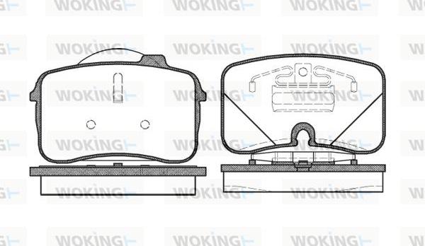 Woking P2283.00 - Гальмівні колодки, дискові гальма autozip.com.ua