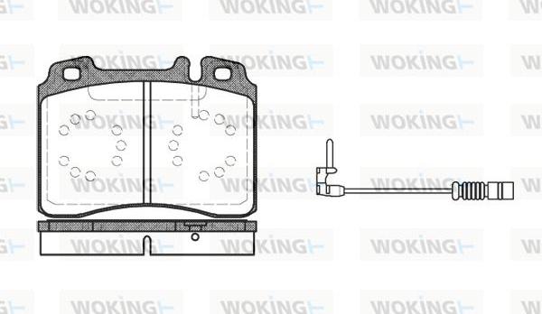 Woking P2793.12 - Гальмівні колодки, дискові гальма autozip.com.ua